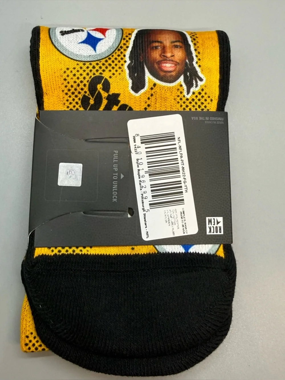 NFL Yellow 'Harris 22' Youth Socks Size Large